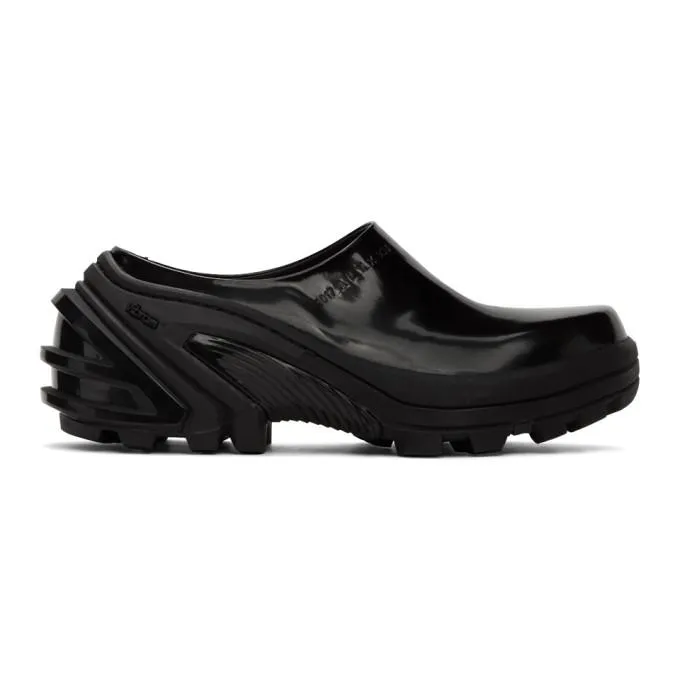 1017 ALYX 9SM Black Leather Clogs