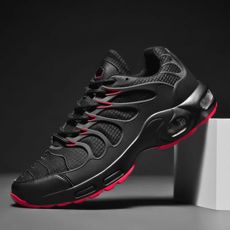 Air Cushion Men Running Sneakers Lightweight Knit Mesh Vamp  Walking Shoes