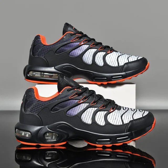 Air Cushion Men Running Sneakers Lightweight Knit Mesh Vamp  Walking Shoes