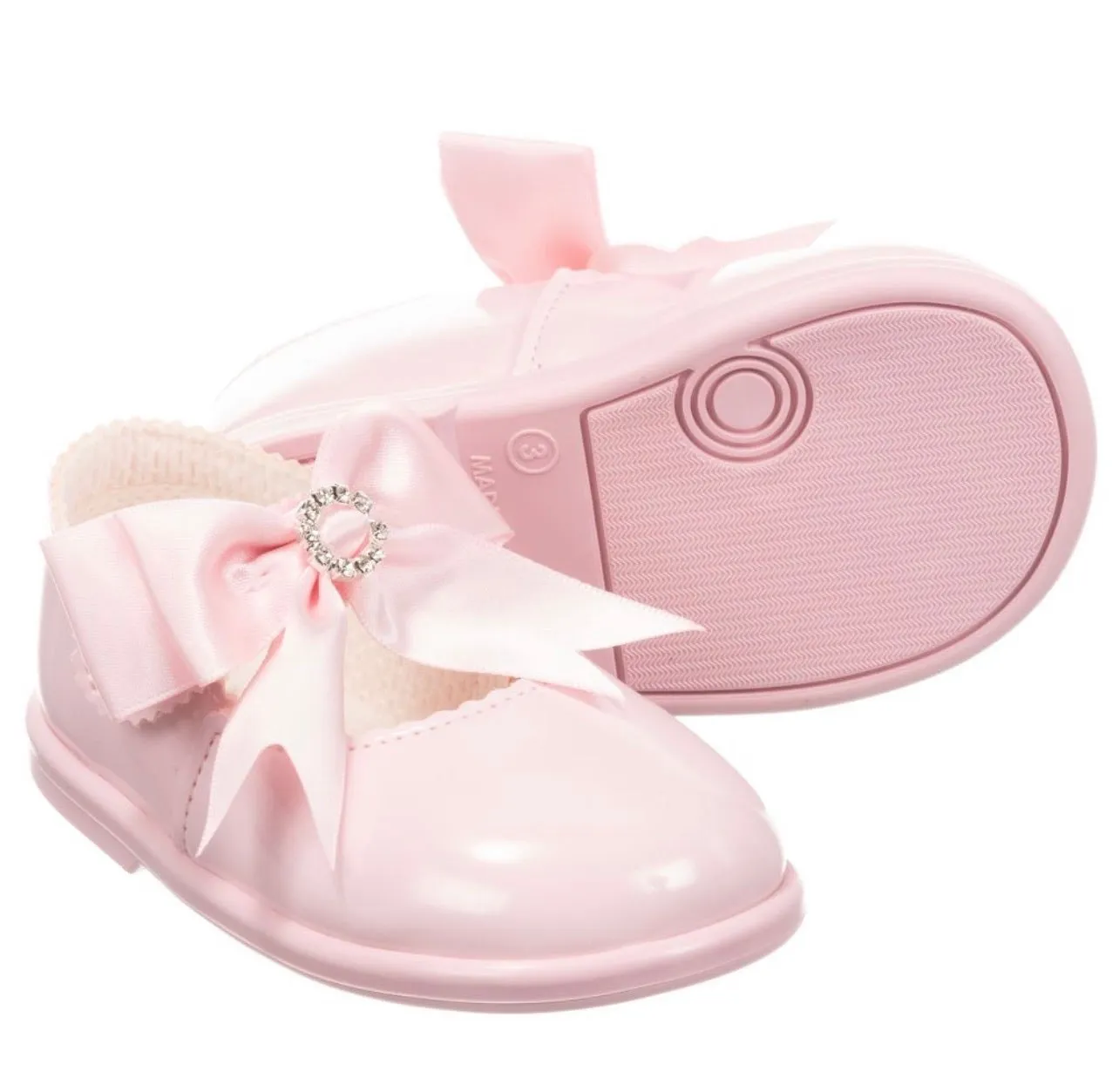 Baypods Girls Pink Patent First Walker Shoe