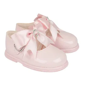 Baypods Girls Pink Patent First Walker Shoe