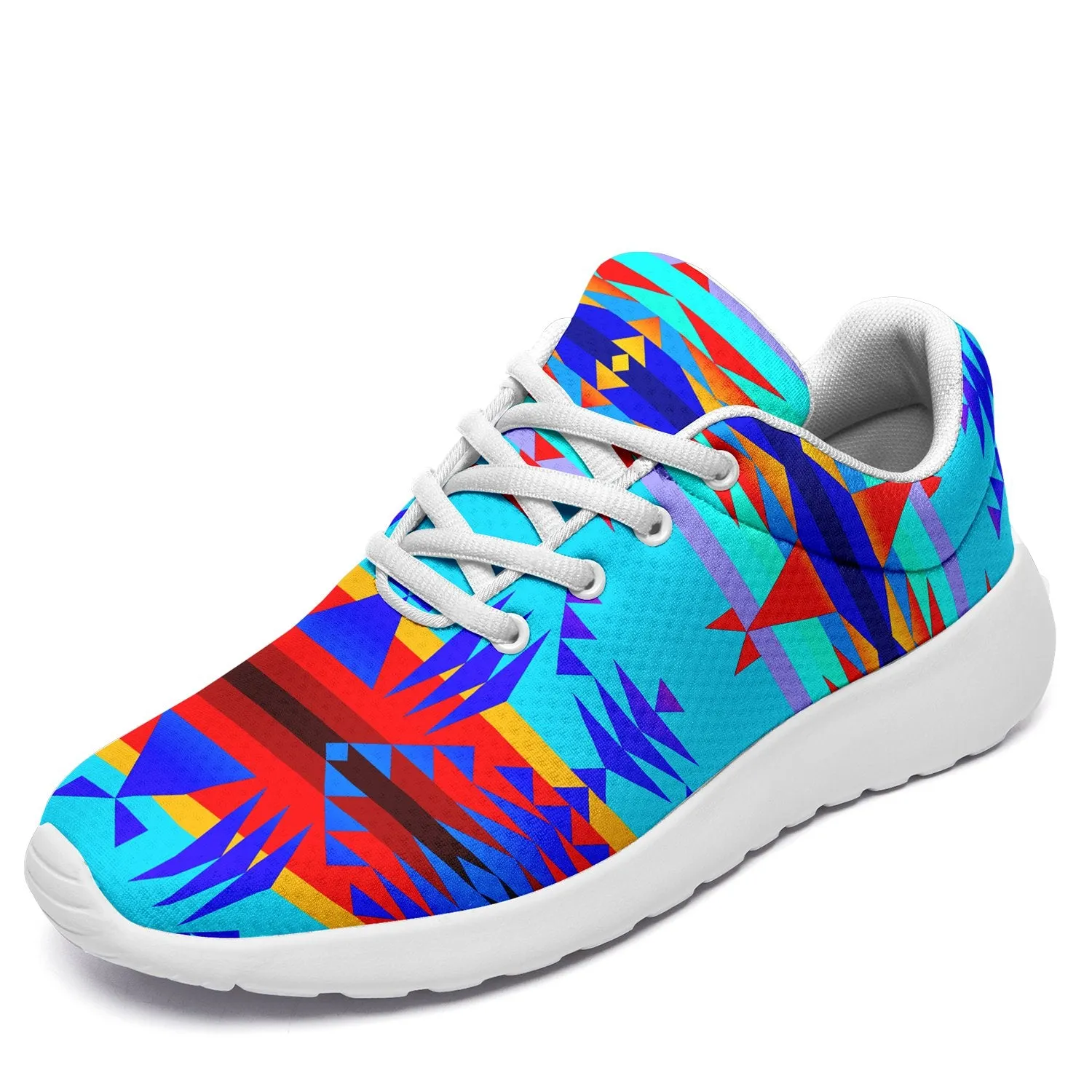 Between the Mountains Blue Ikkaayi Sport Sneakers