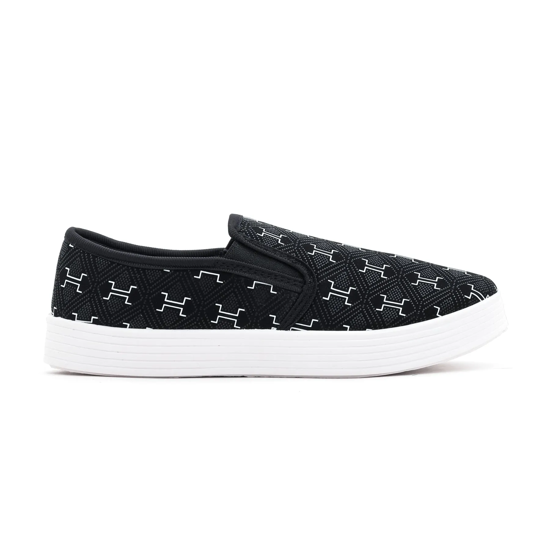 Black Casual Slip Ons AT9077