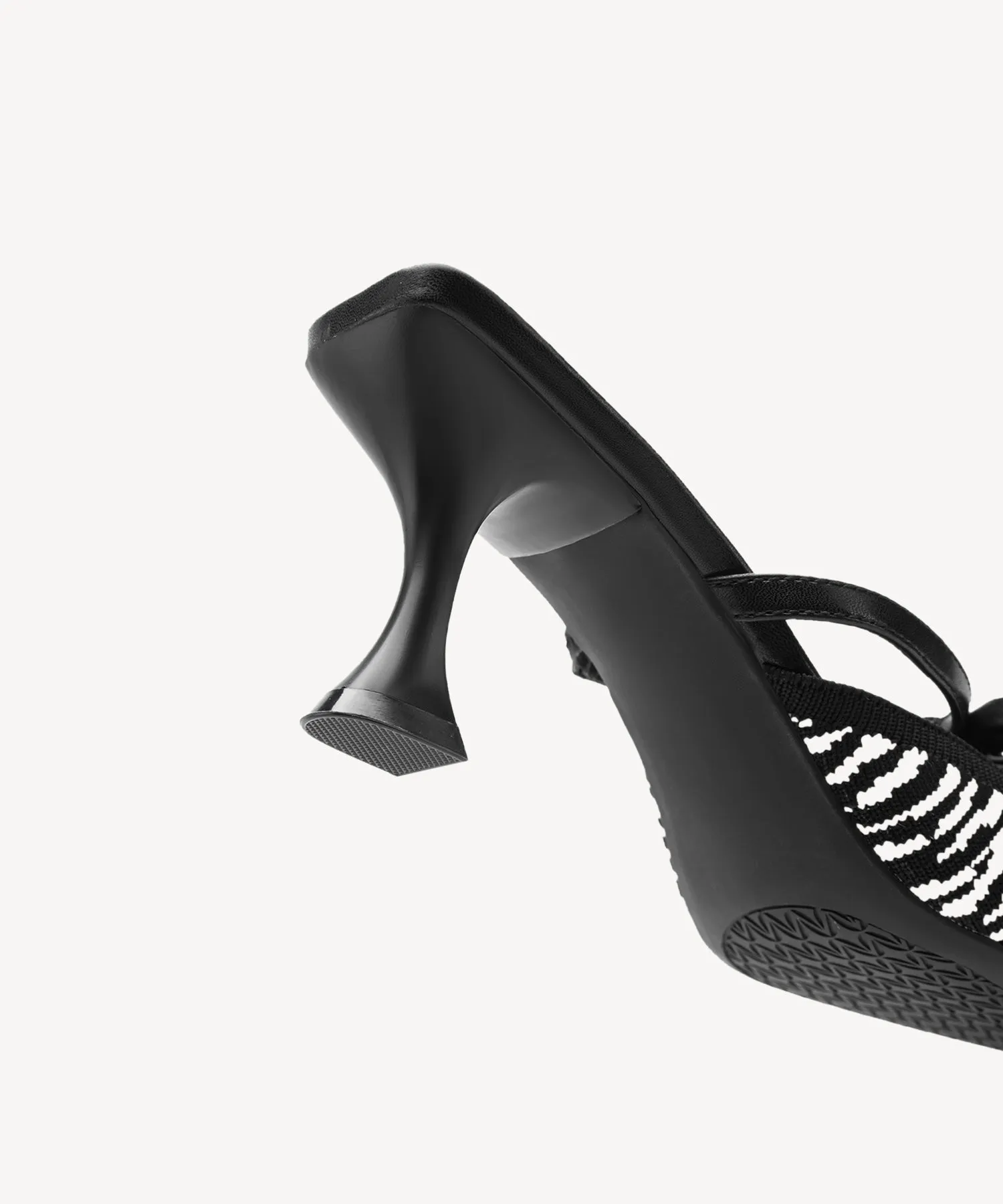 Bowtention Pointed Toe Heeled Mules