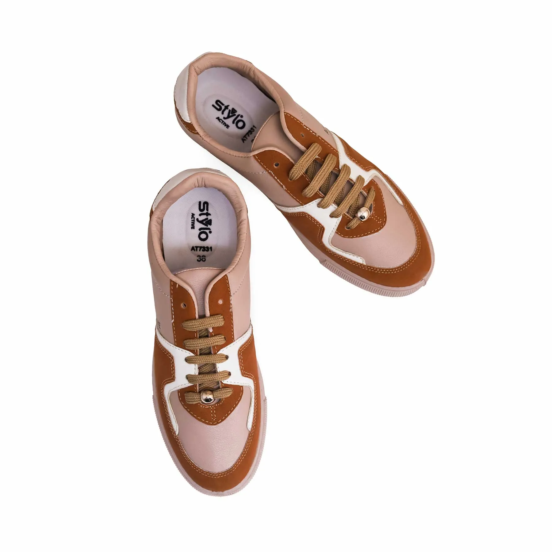 Brown Women Casual Sneaker AT7331