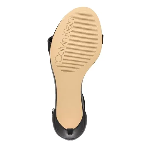 Calvin Klein Women's Fairy Heeled Sandal, Navy 400, 10