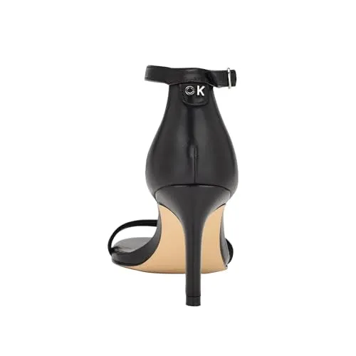 Calvin Klein Women's Fairy Heeled Sandal, Navy 400, 10