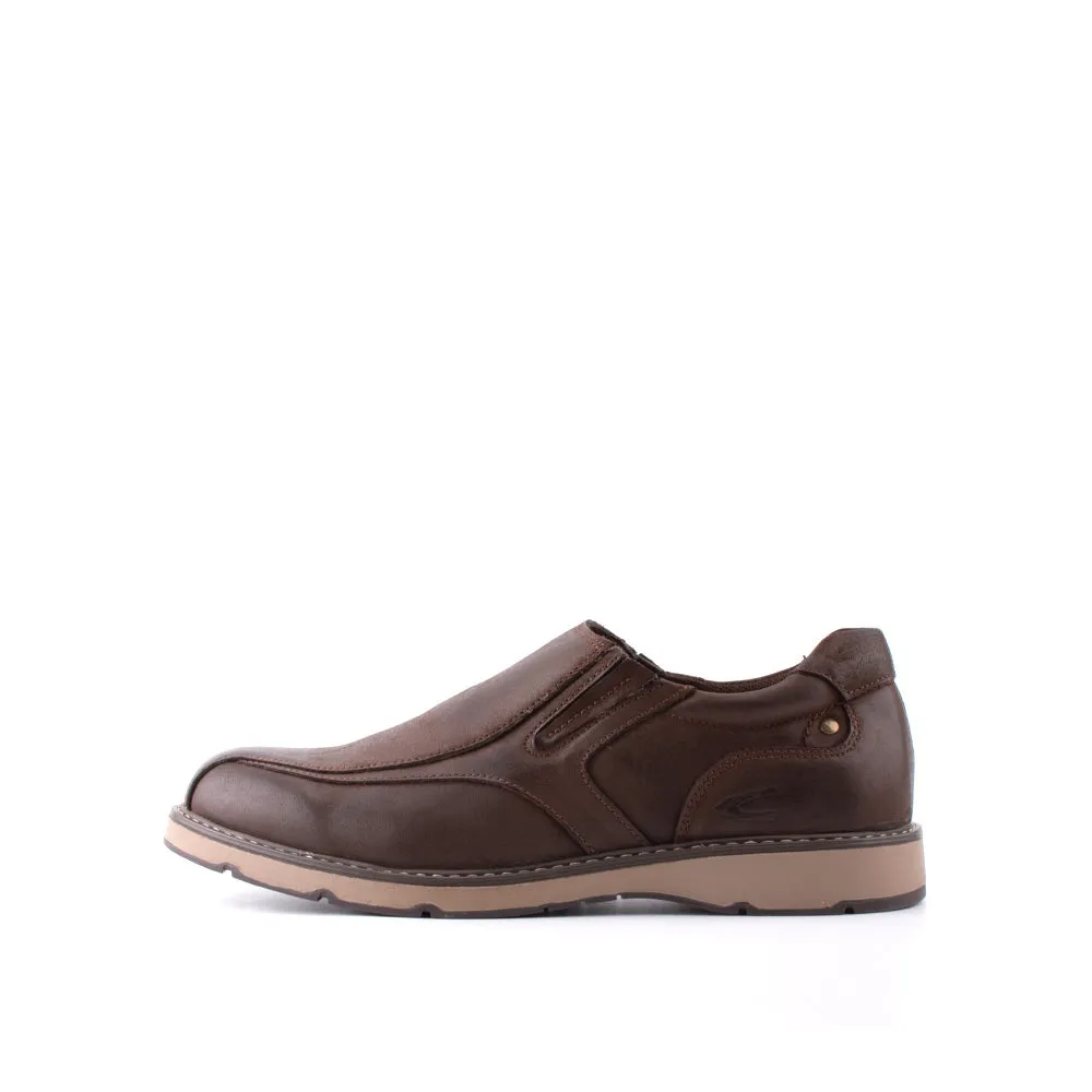 camel active Leather Basic Slip On Shoes Men Coffee PARROS 852404-FF1-33 COFFEE