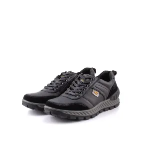 camel active Leather Classic Lace Up Shoes Men Black ASHFORD 852406-RS2-1