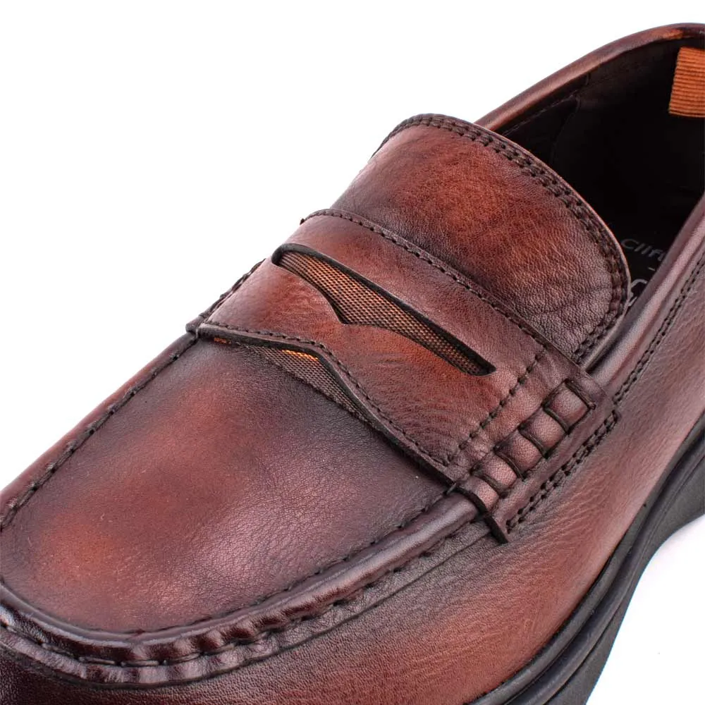 camel active Platform Heel Slip On Shoes Men Dark Brown CLIFTON-802401-TM1SV-32-DARK BROWN