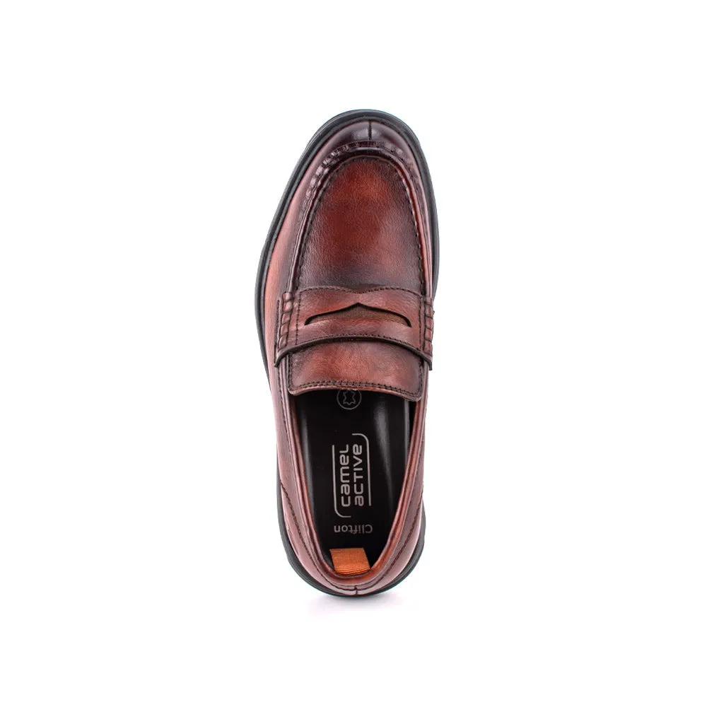camel active Platform Heel Slip On Shoes Men Dark Brown CLIFTON-802401-TM1SV-32-DARK BROWN