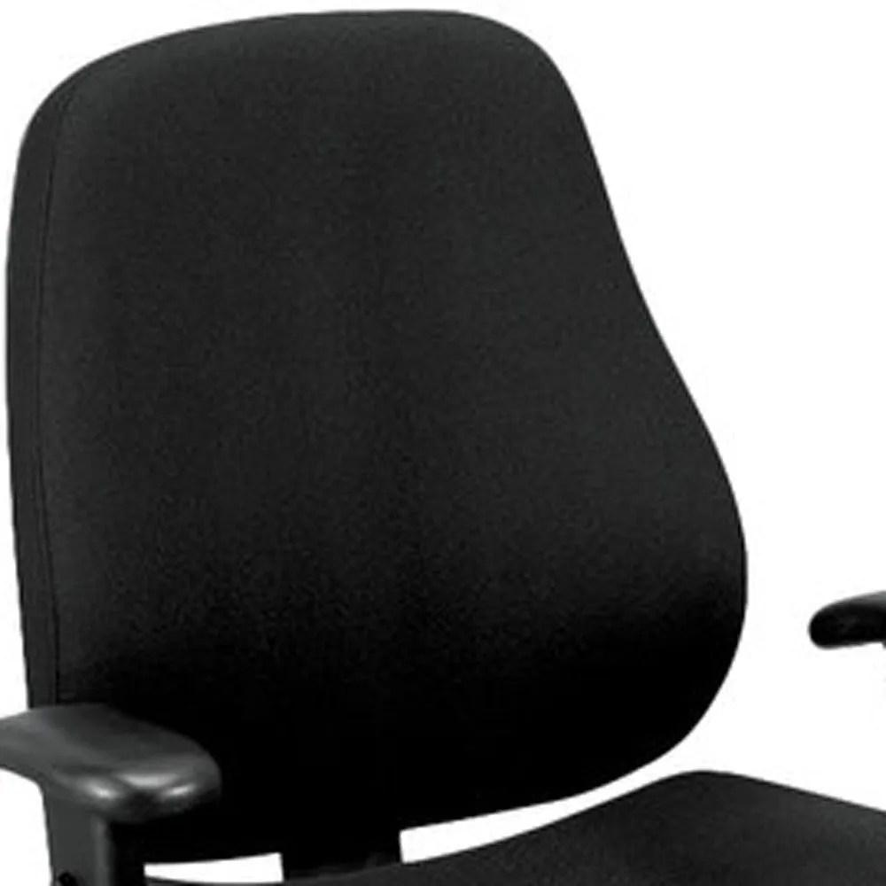 Charcoal Tilt Tension Control Fabric Chair By Homeroots