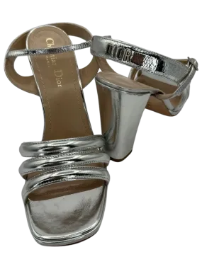 Christian Dior Dior "Call" Leather Slingback Sandals