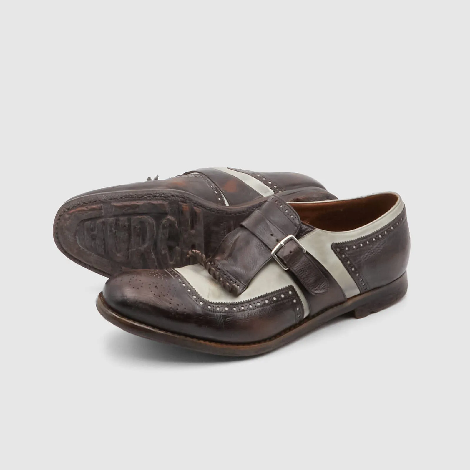 Church's Distressed Side Buckle Shanghai Loafer