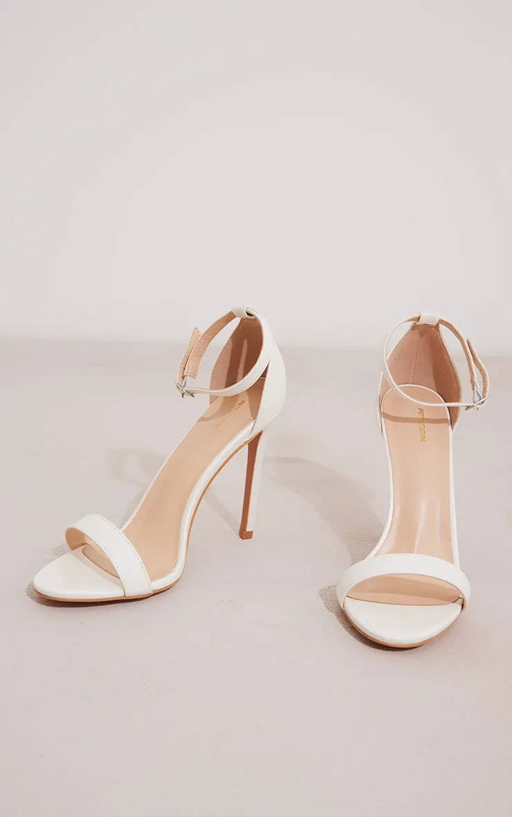 Clover Red Strap Heeled Sandals