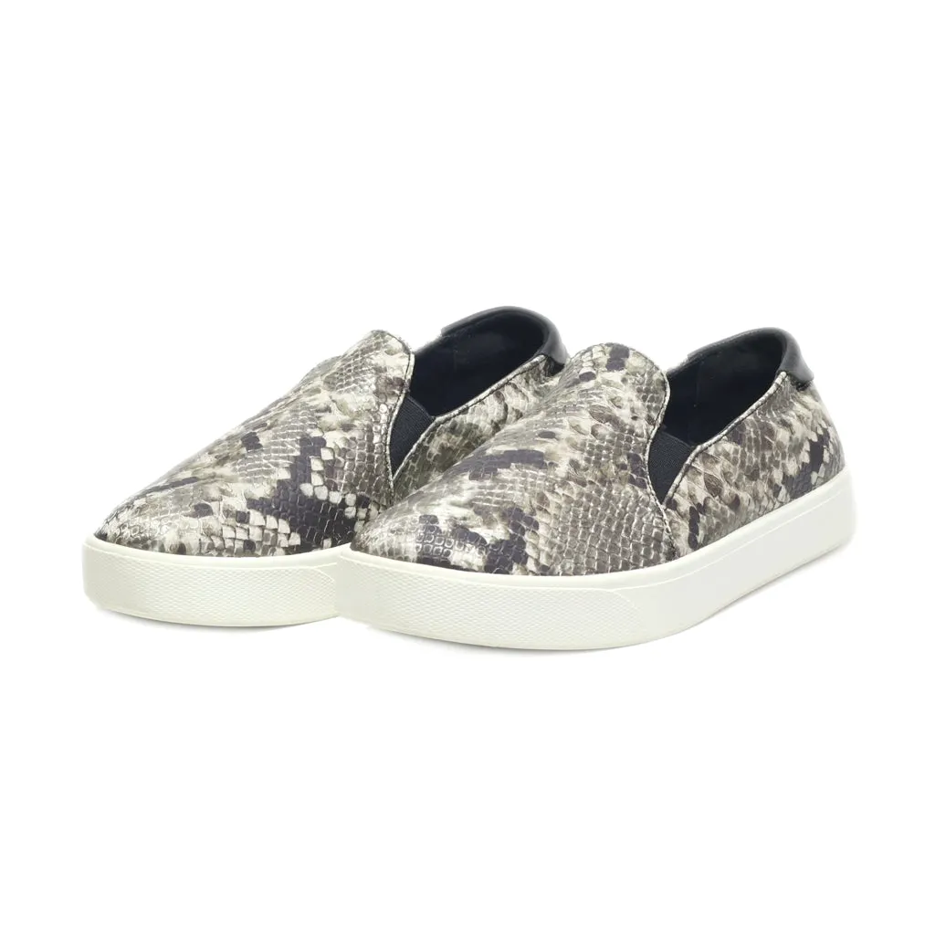 Cole Haan Slip Ons Leather Grey Colour For Women