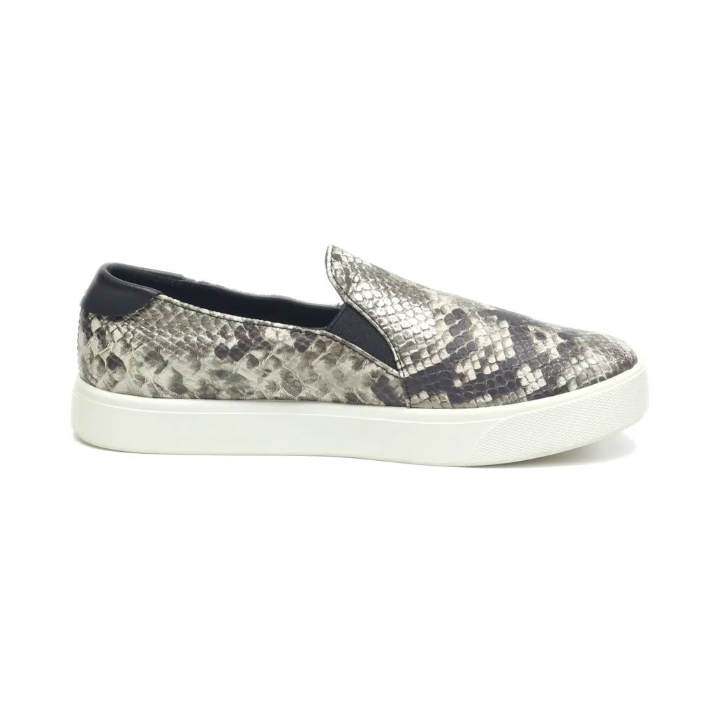 Cole Haan Slip Ons Leather Grey Colour For Women