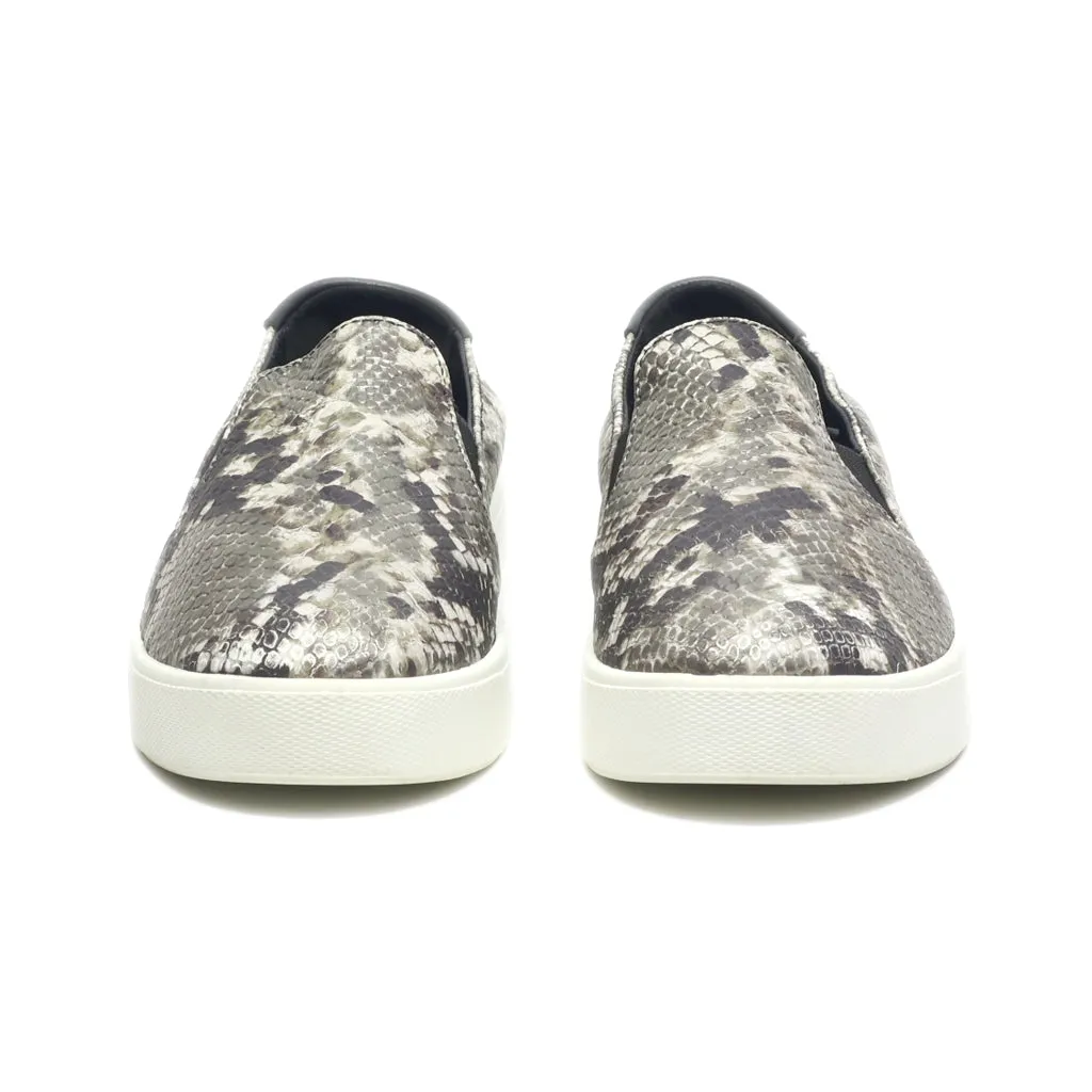 Cole Haan Slip Ons Leather Grey Colour For Women