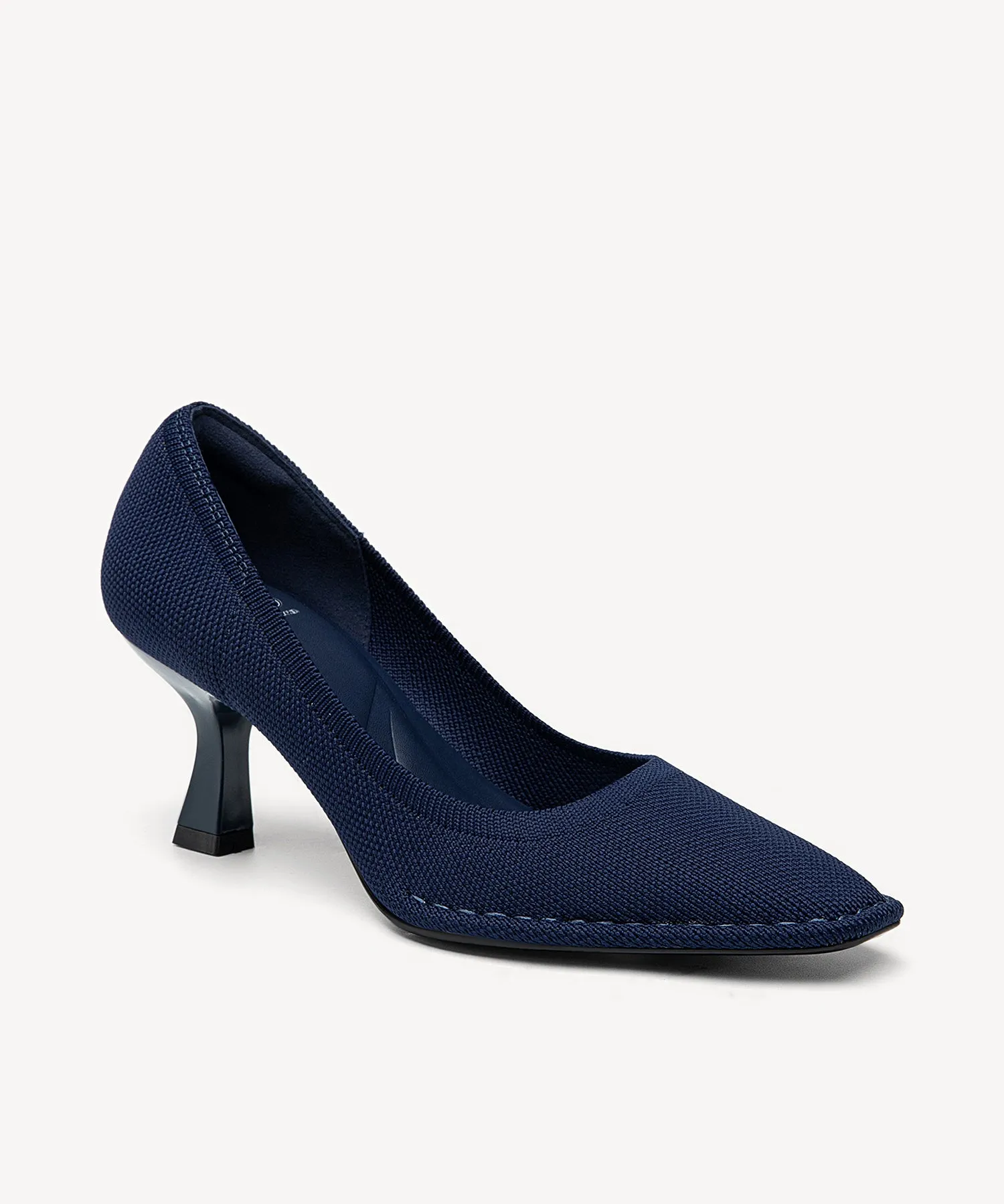 CommuteEase Solid Color Stiletto Pumps
