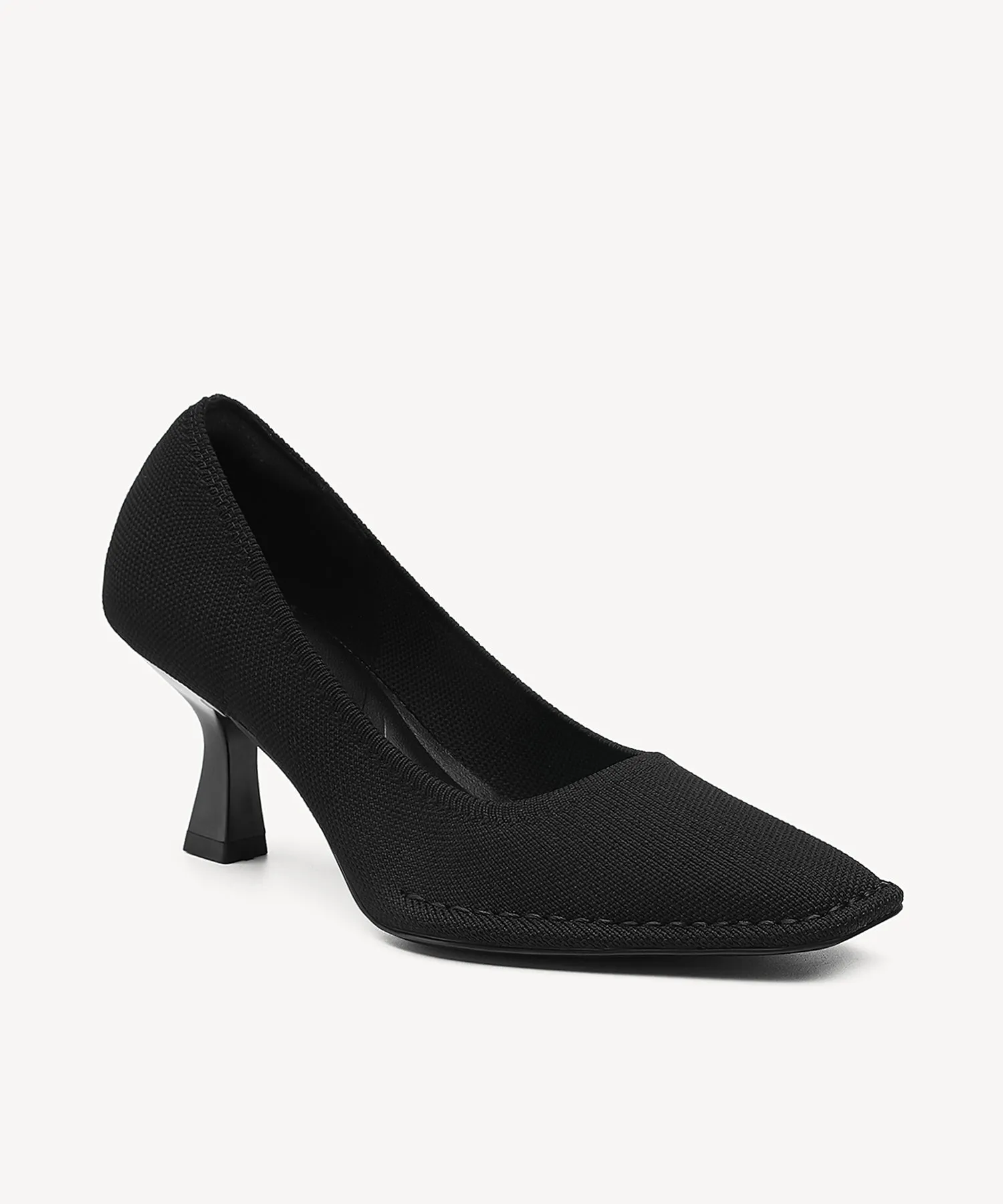 CommuteEase Solid Color Stiletto Pumps