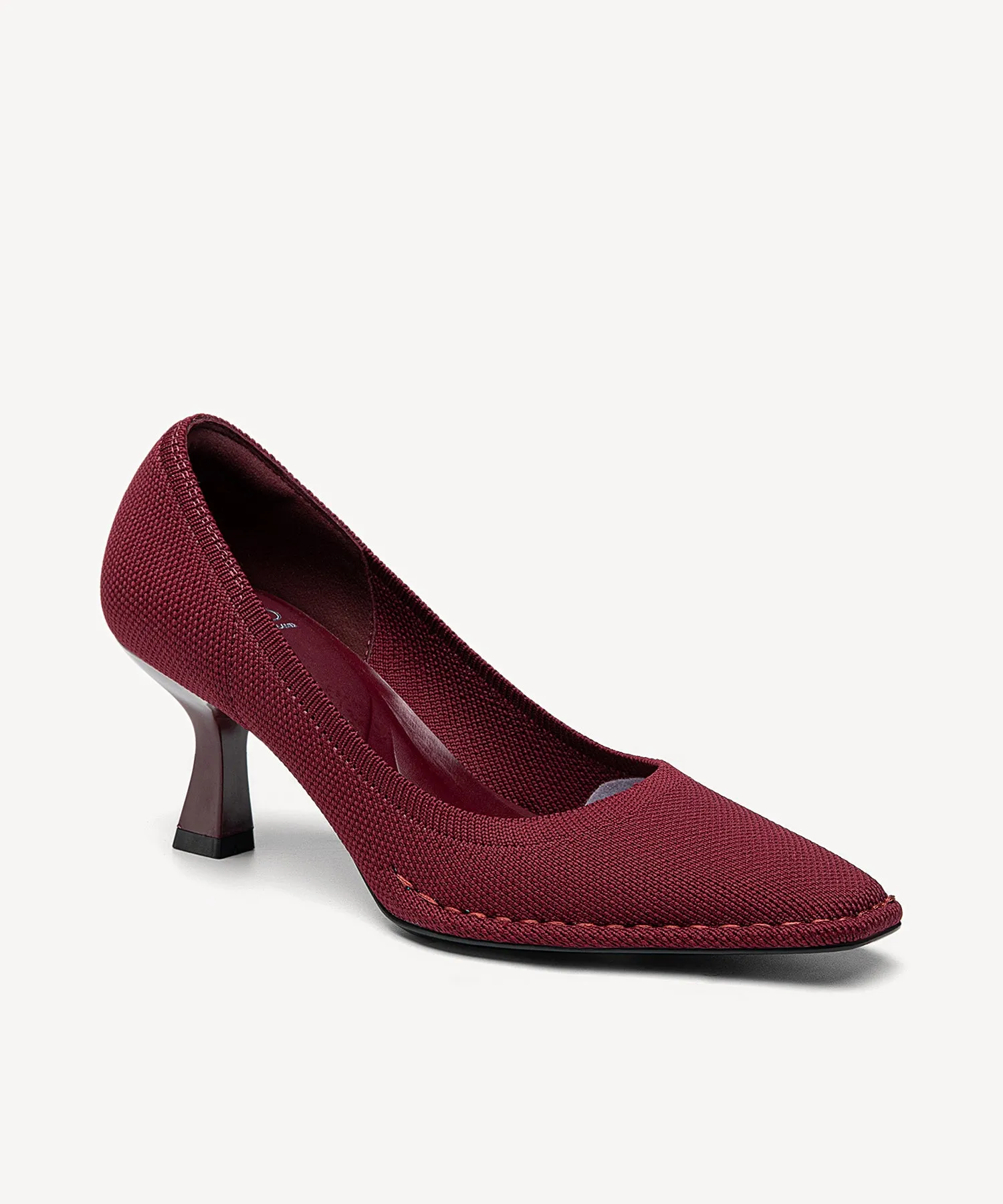 CommuteEase Solid Color Stiletto Pumps