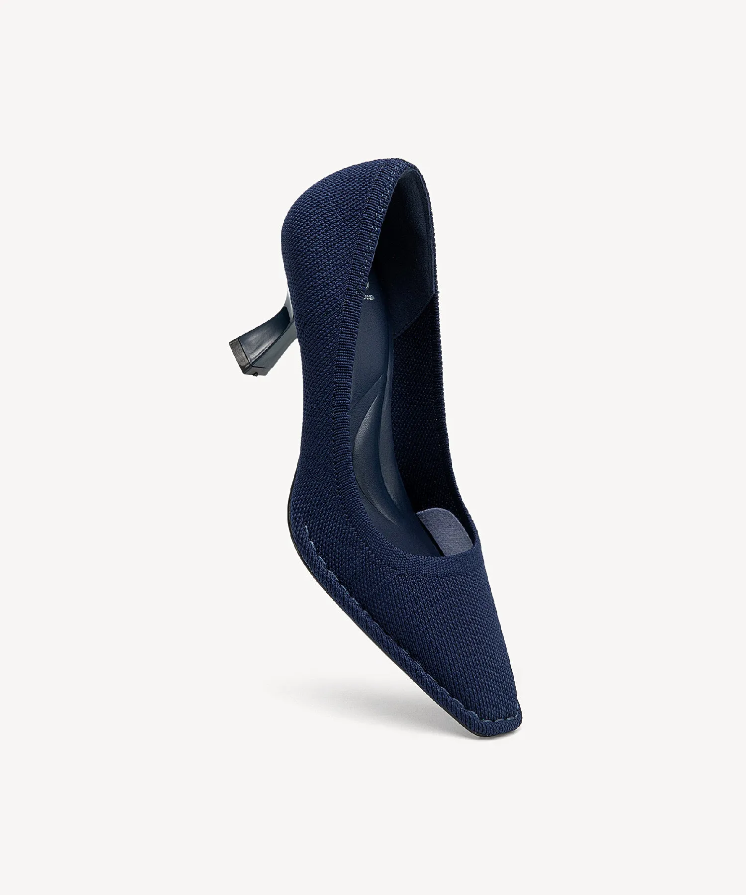 CommuteEase Solid Color Stiletto Pumps