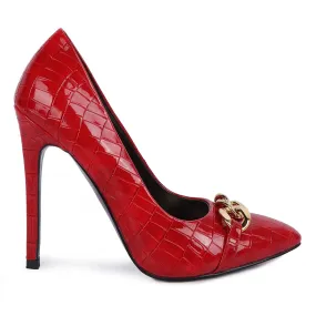 Croc Metal Chain Pump Heels