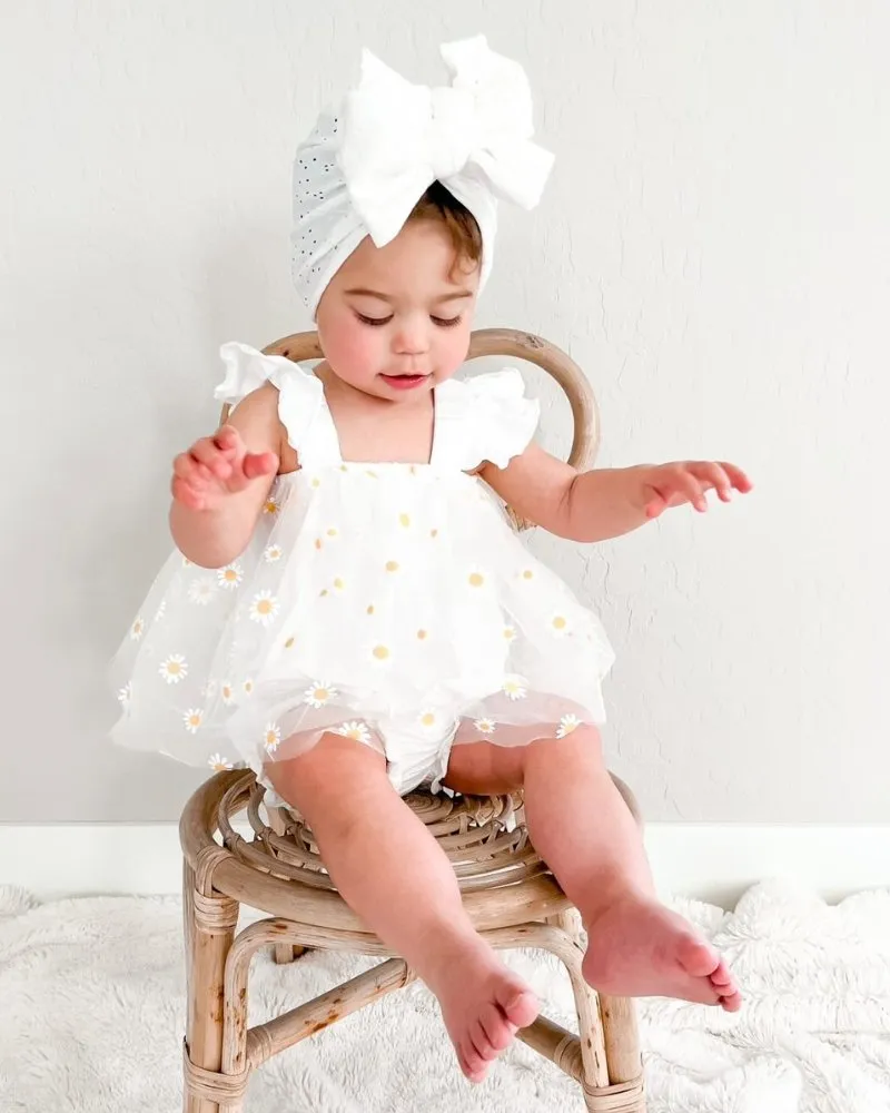Dixie Dress Romper - Pickin' Daisies by Bailey's Blossoms