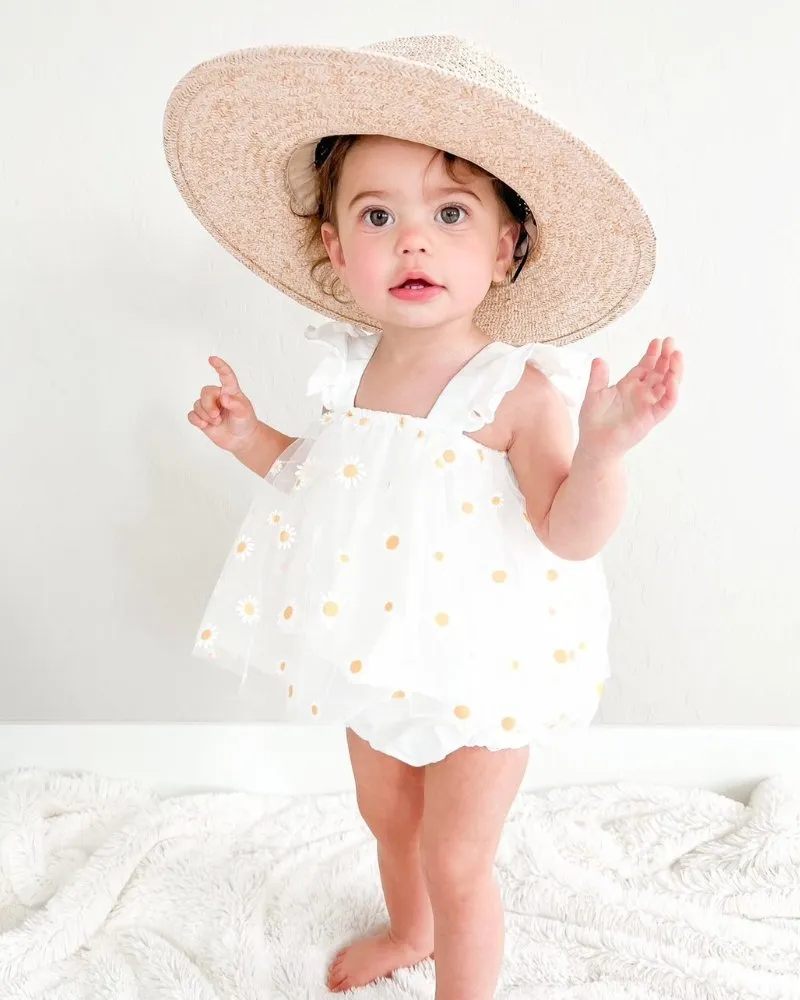Dixie Dress Romper - Pickin' Daisies by Bailey's Blossoms