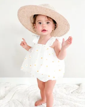 Dixie Dress Romper - Pickin' Daisies by Bailey's Blossoms