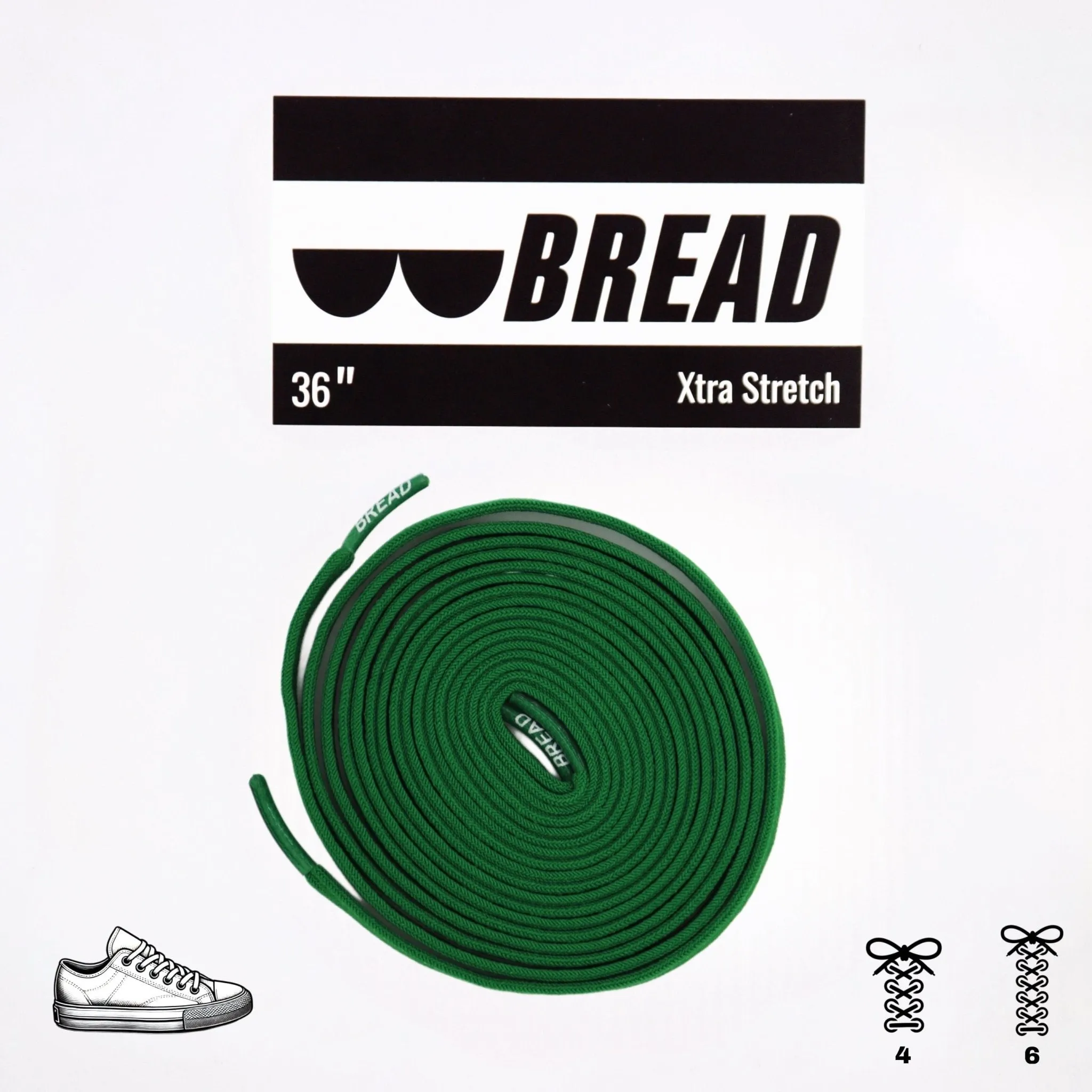 Elastic Shoelaces - Lucky Green