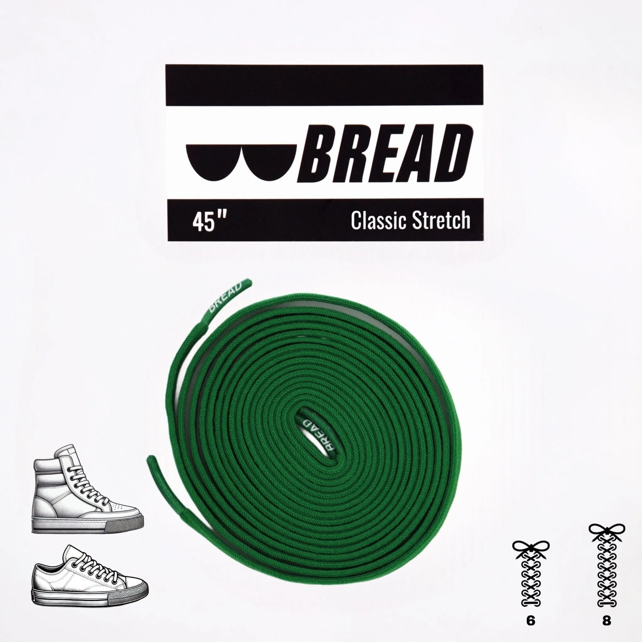 Elastic Shoelaces - Lucky Green