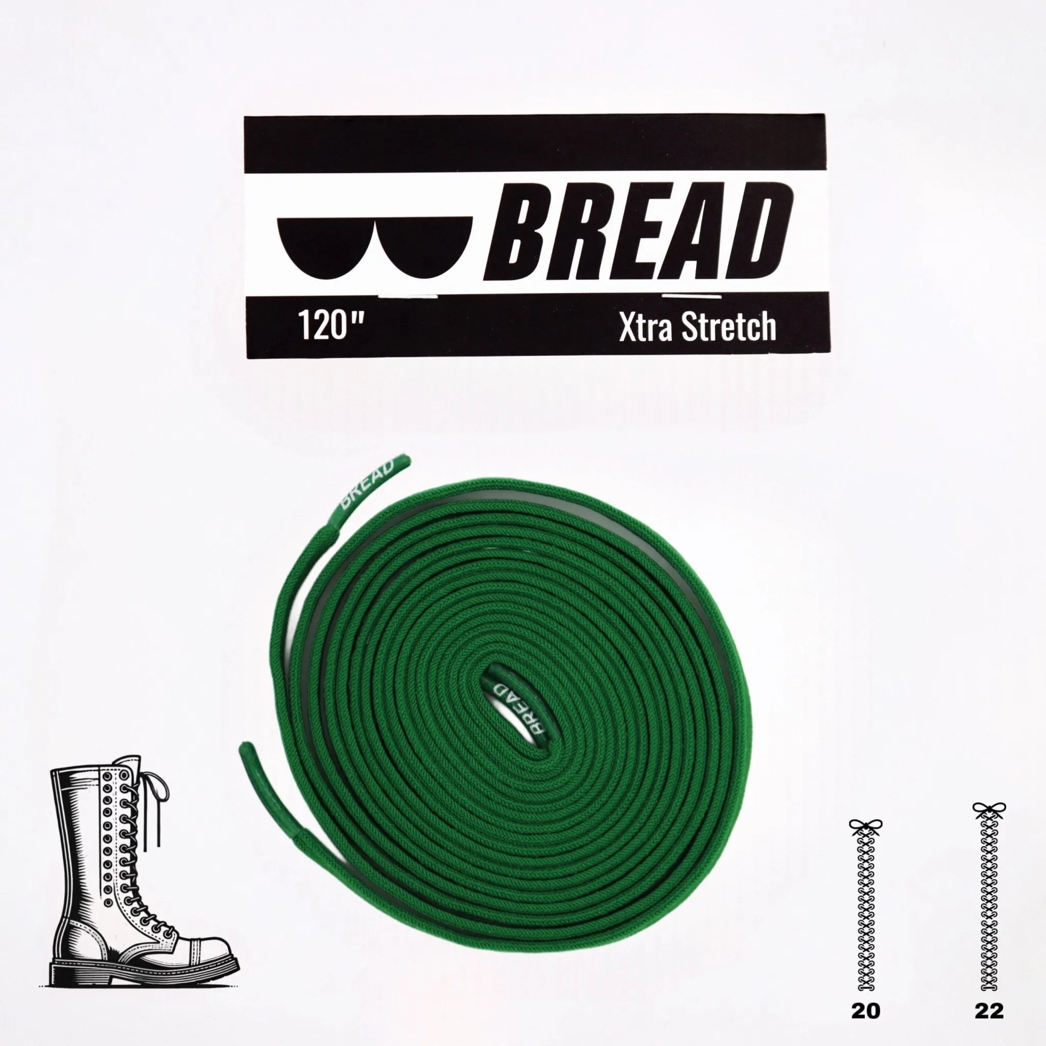 Elastic Shoelaces - Lucky Green