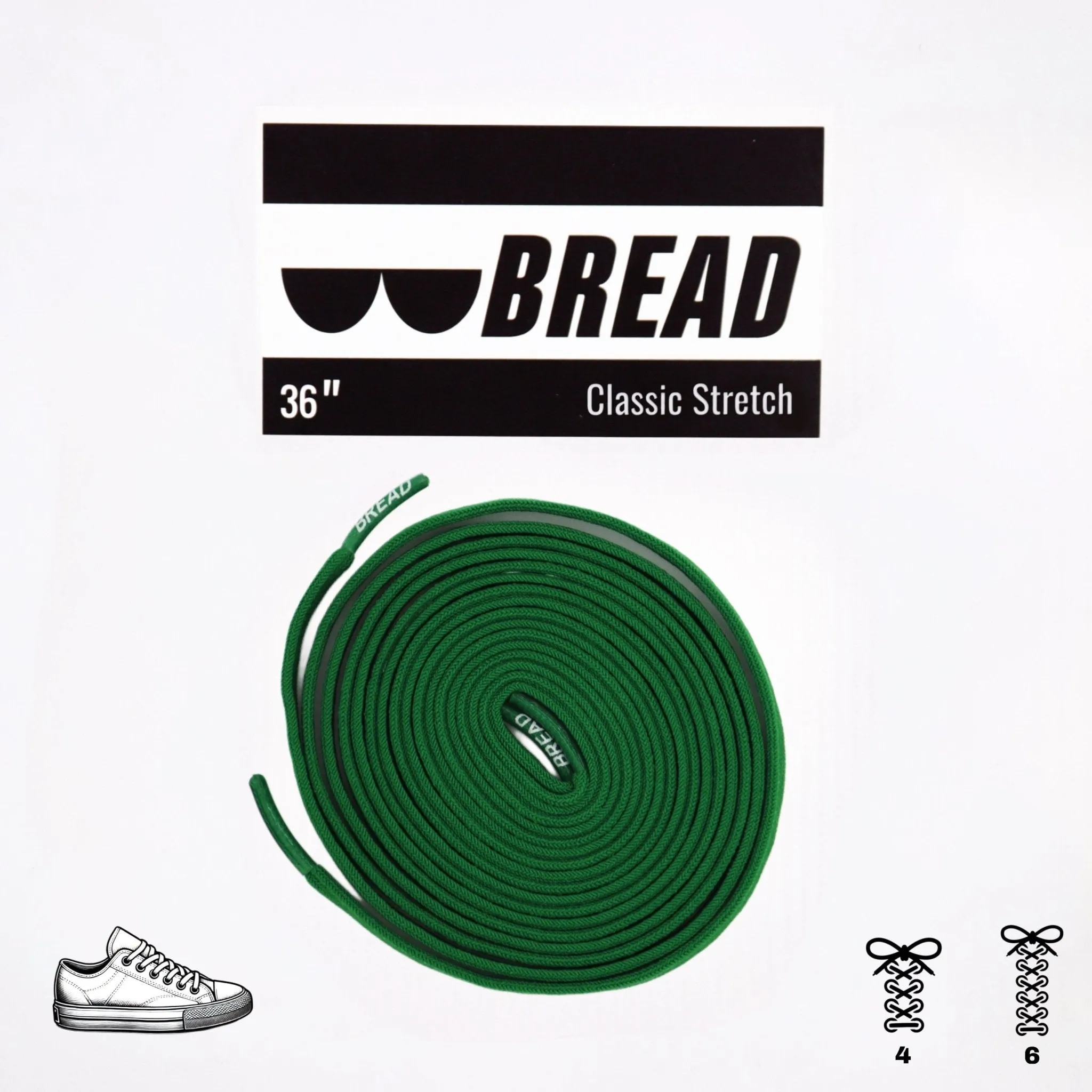 Elastic Shoelaces - Lucky Green