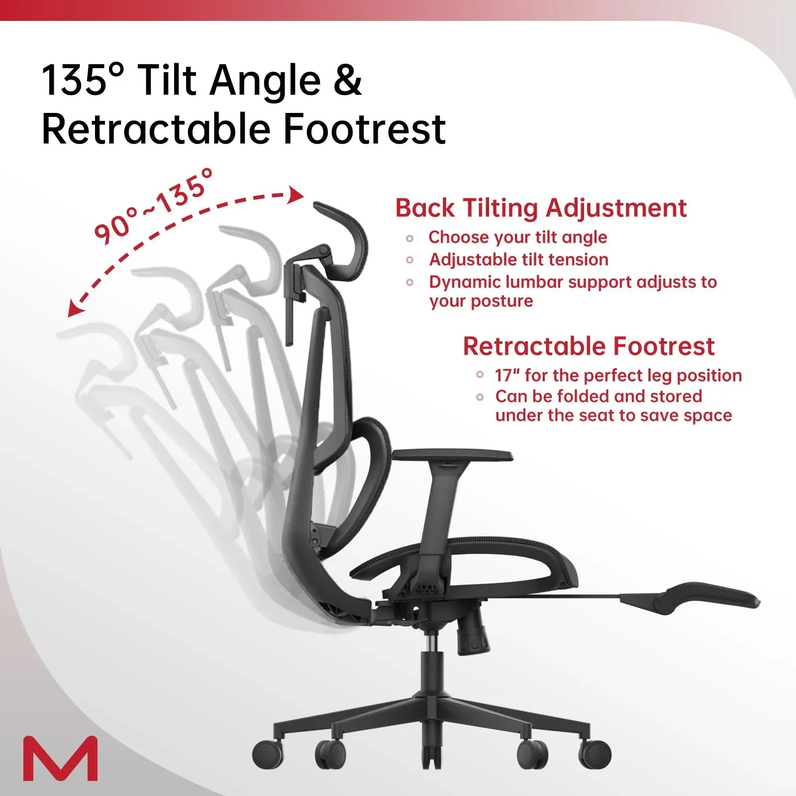 Ergonomic High-Back Office Chair with Adjustable Height and Lumbar Support