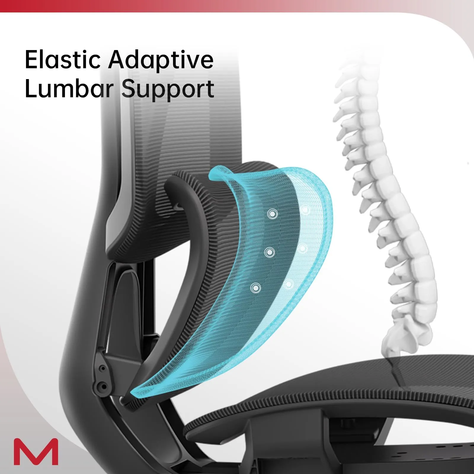 Ergonomic High-Back Office Chair with Adjustable Height and Lumbar Support