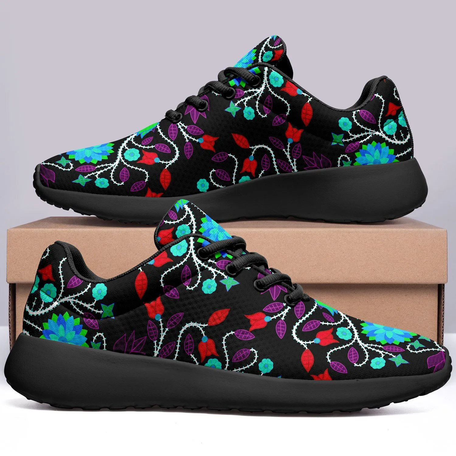 Floral Beadwork Four Clans Winter Ikkaayi Sport Sneakers