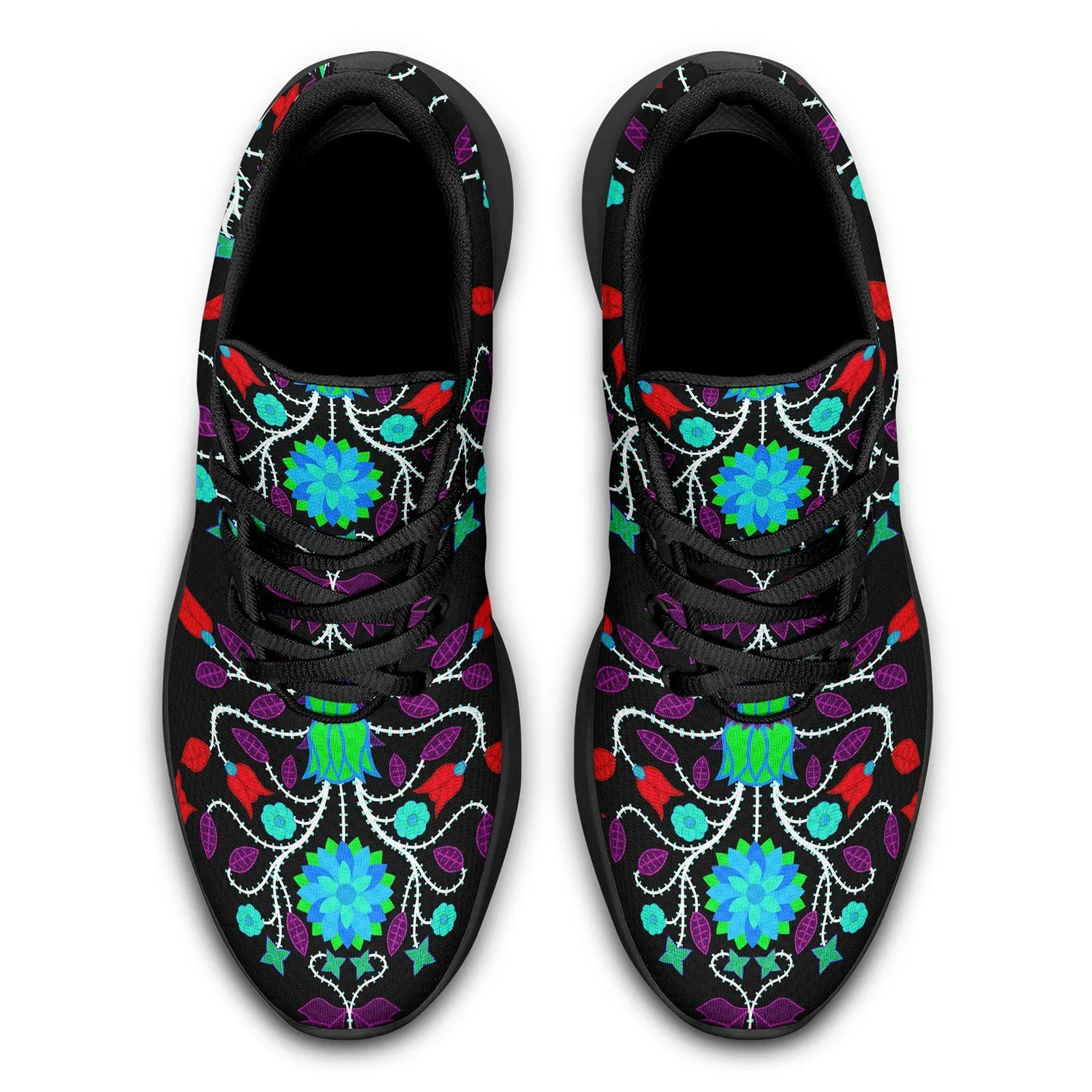 Floral Beadwork Four Clans Winter Ikkaayi Sport Sneakers