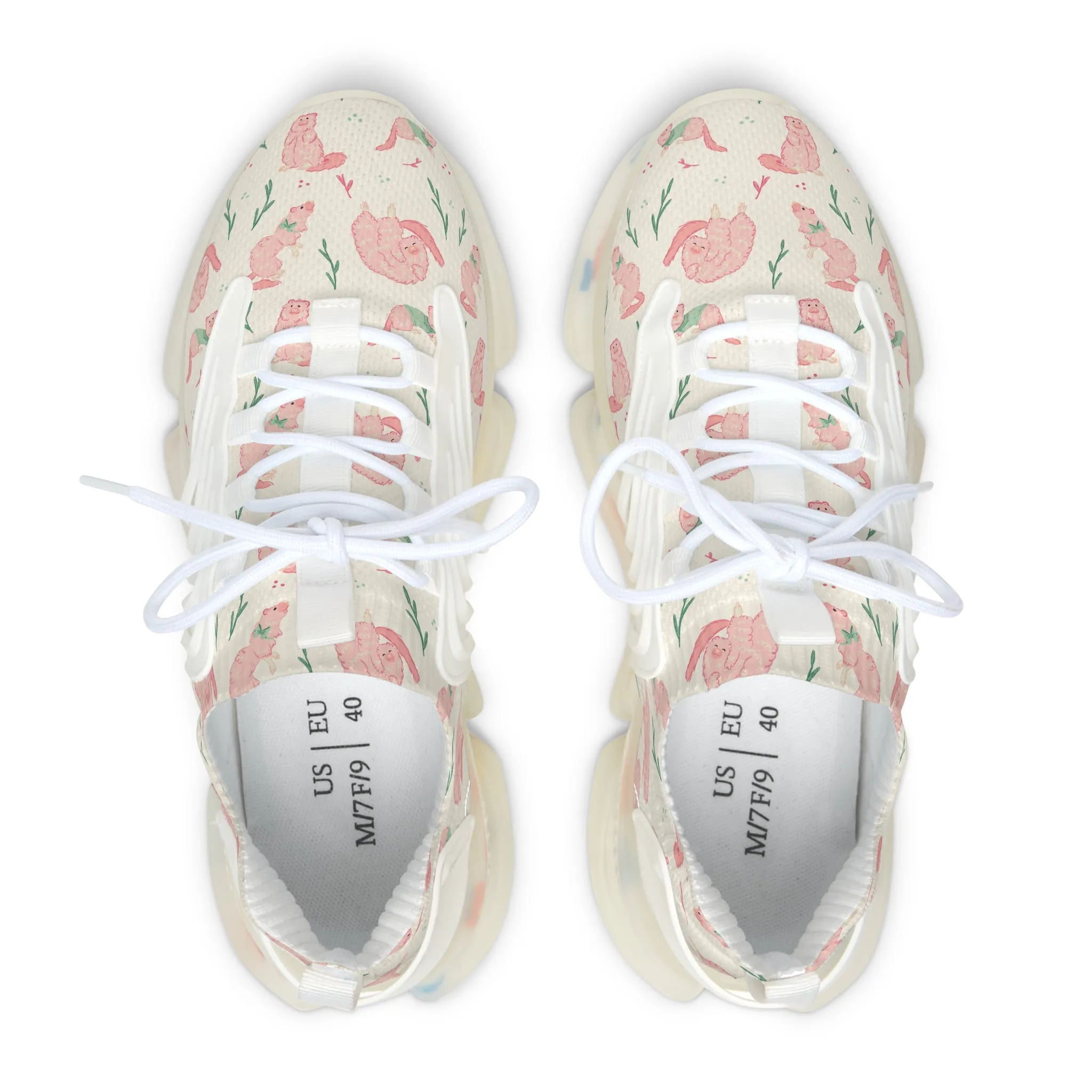 Floral Women's Mesh Sneakers - Lightweight & Breathable for Everyday Style