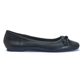 FONTAINE1 SQUARE TOE BOW DETAIL  BALLERINA PUMP
