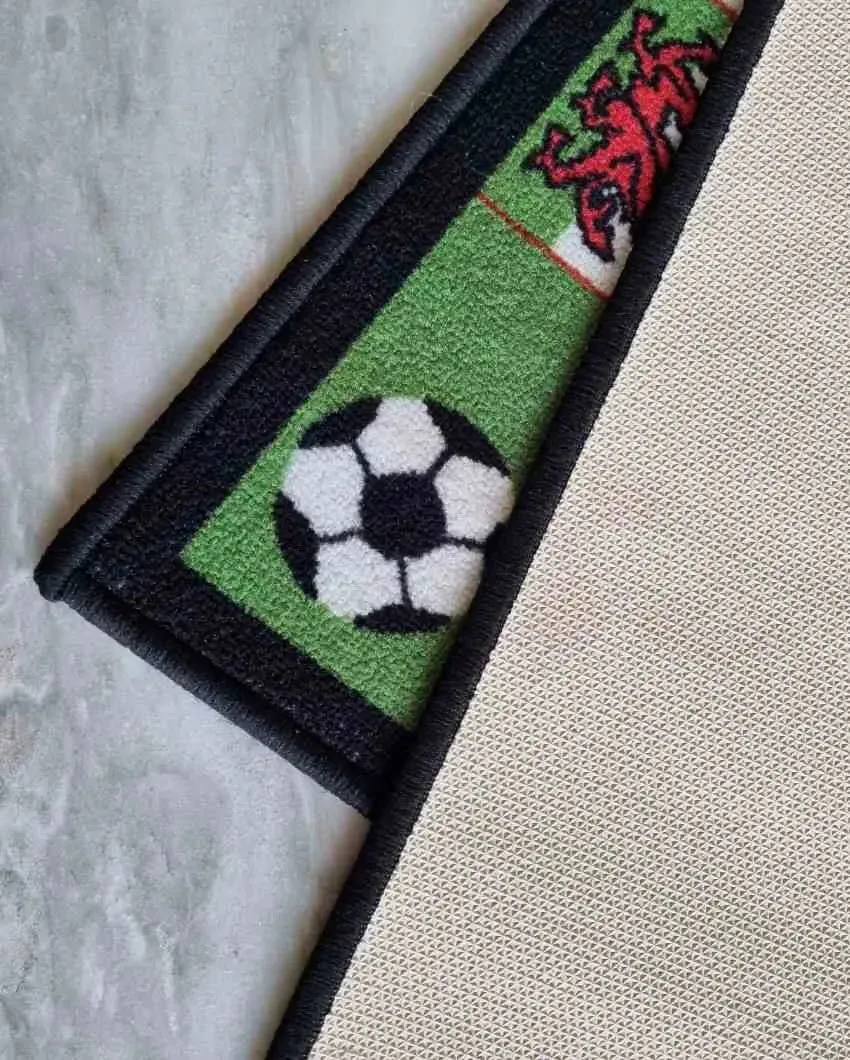 Football Field Sports Anti-Slip Nylon Kids Rug | 5 x 3 Feet