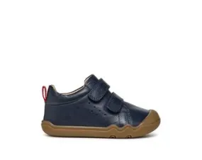 Geox Steppieup B465WA Unisex Navy Cognac Velcro Shoes