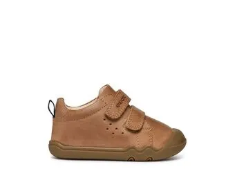 Geox Steppieup B465WA Unisex Navy Cognac Velcro Shoes