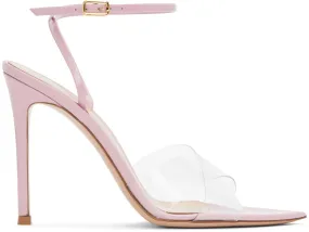 Gianvito Rossi Pink Patent Stark 105 Heeled Sandals