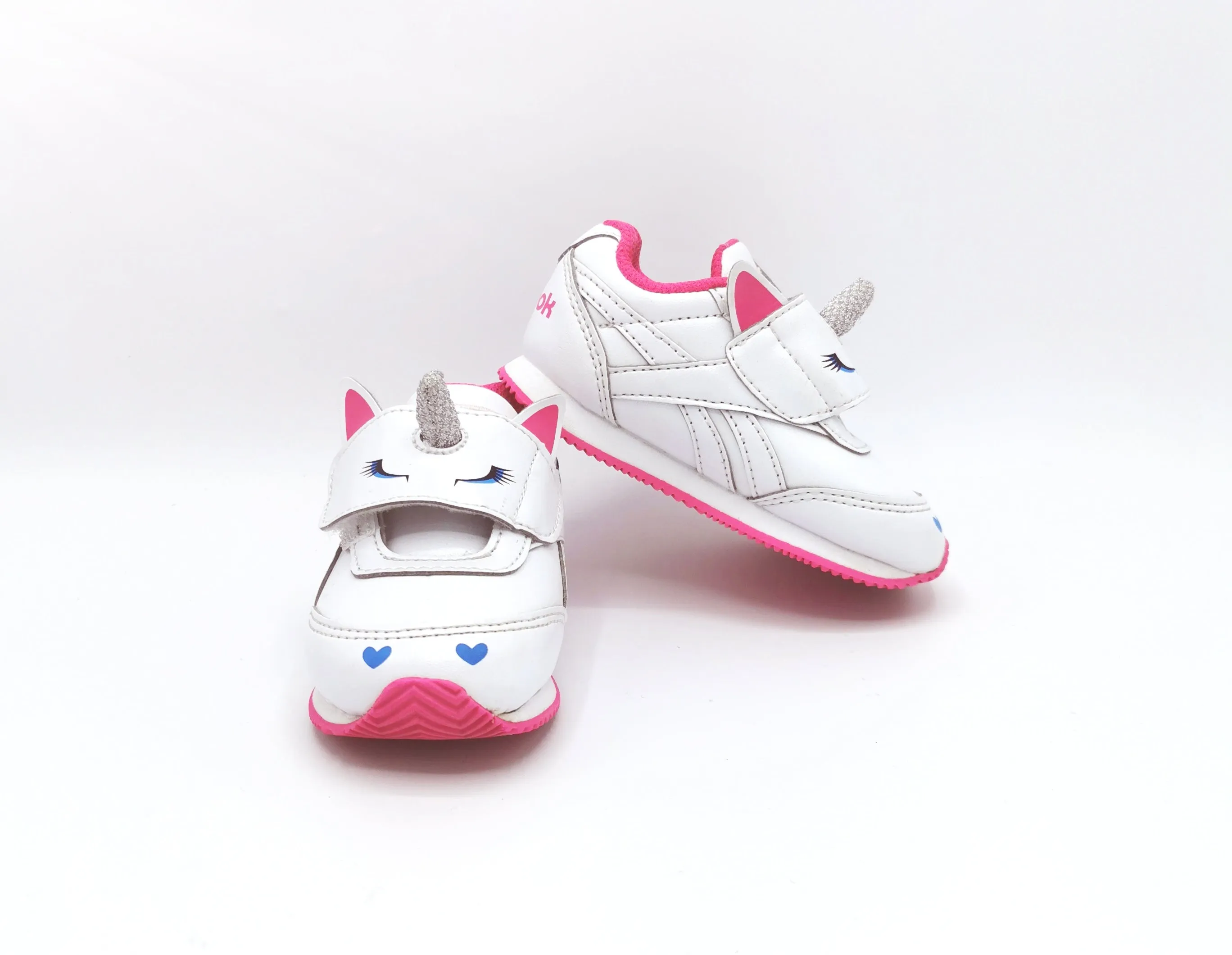 GIRL SIZE 5 TODDLER - REEBOK, Unicorn Running Shoes EUC B2