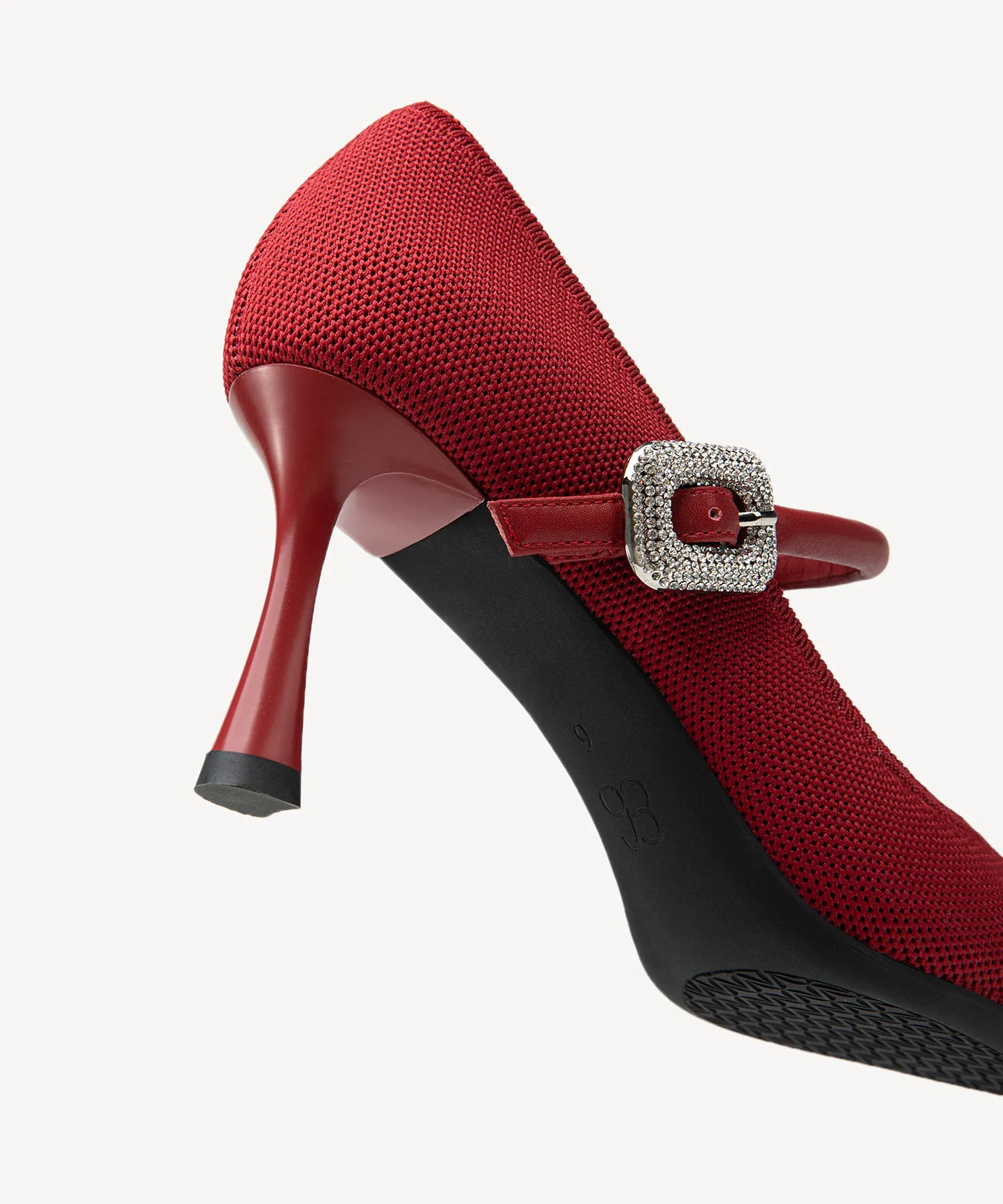 Gracelithe Shimmer Buckle Pumps
