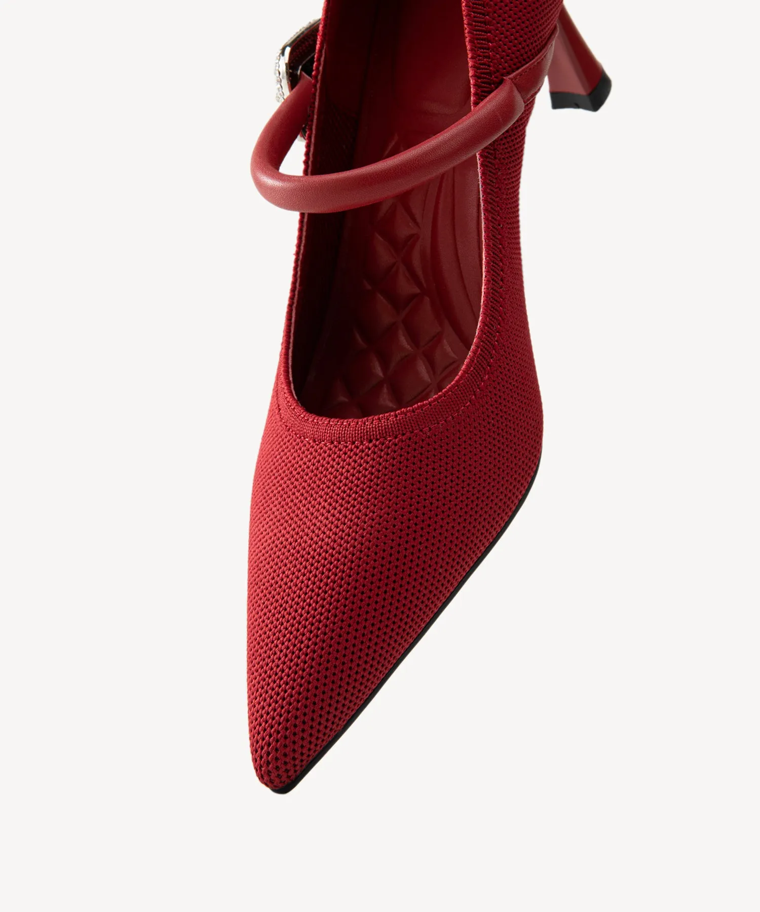 Gracelithe Shimmer Buckle Pumps