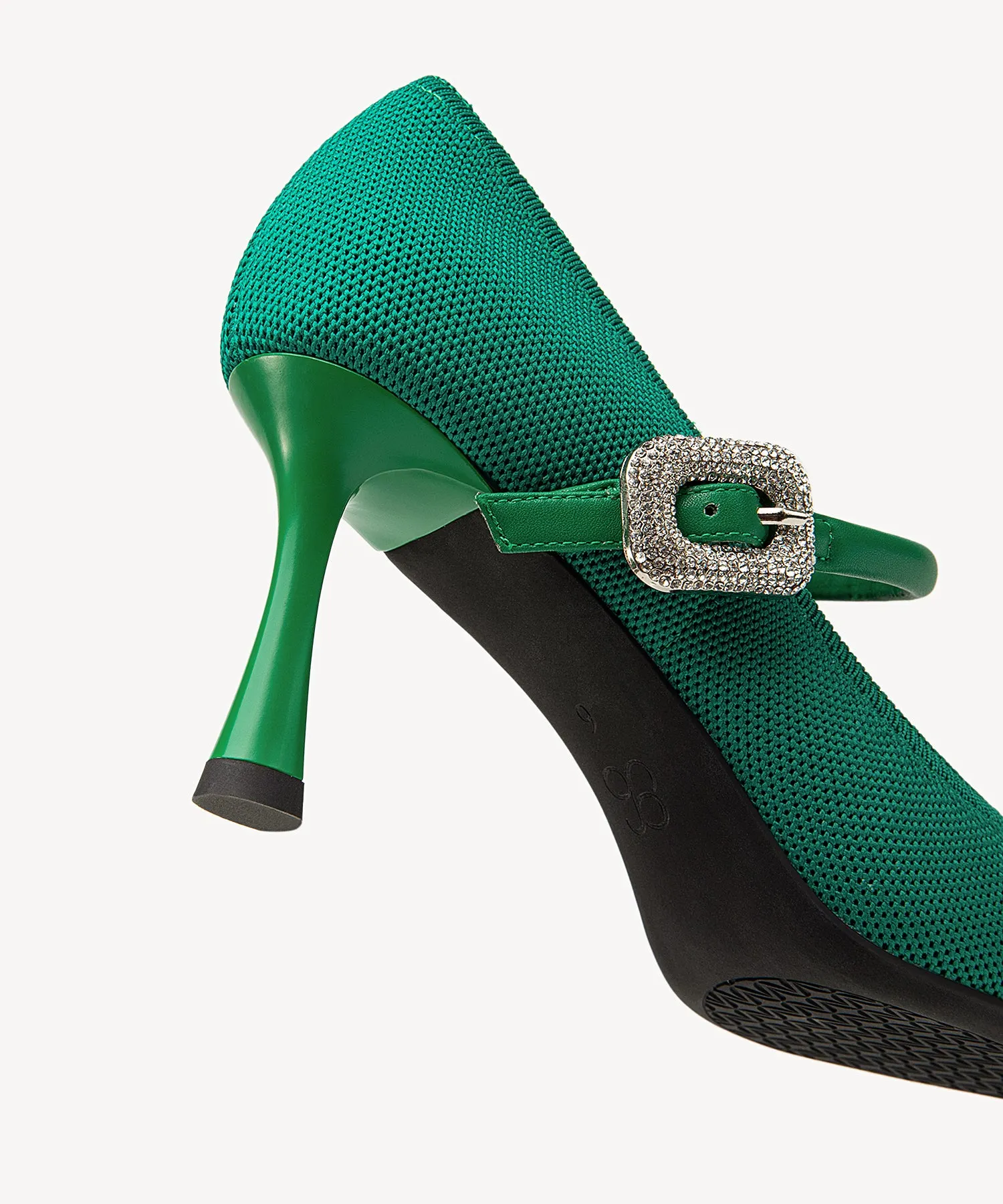 Gracelithe Shimmer Buckle Pumps