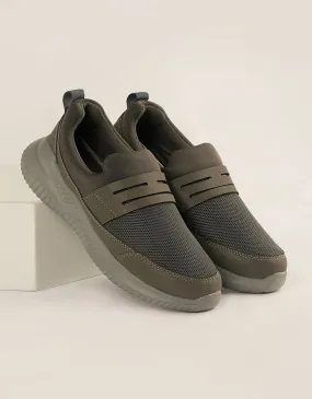 Graphite Comfort Mesh Slip-Ons