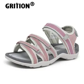 GRITION Breathable Non Slip Strappy Velcro Sandal Shoes